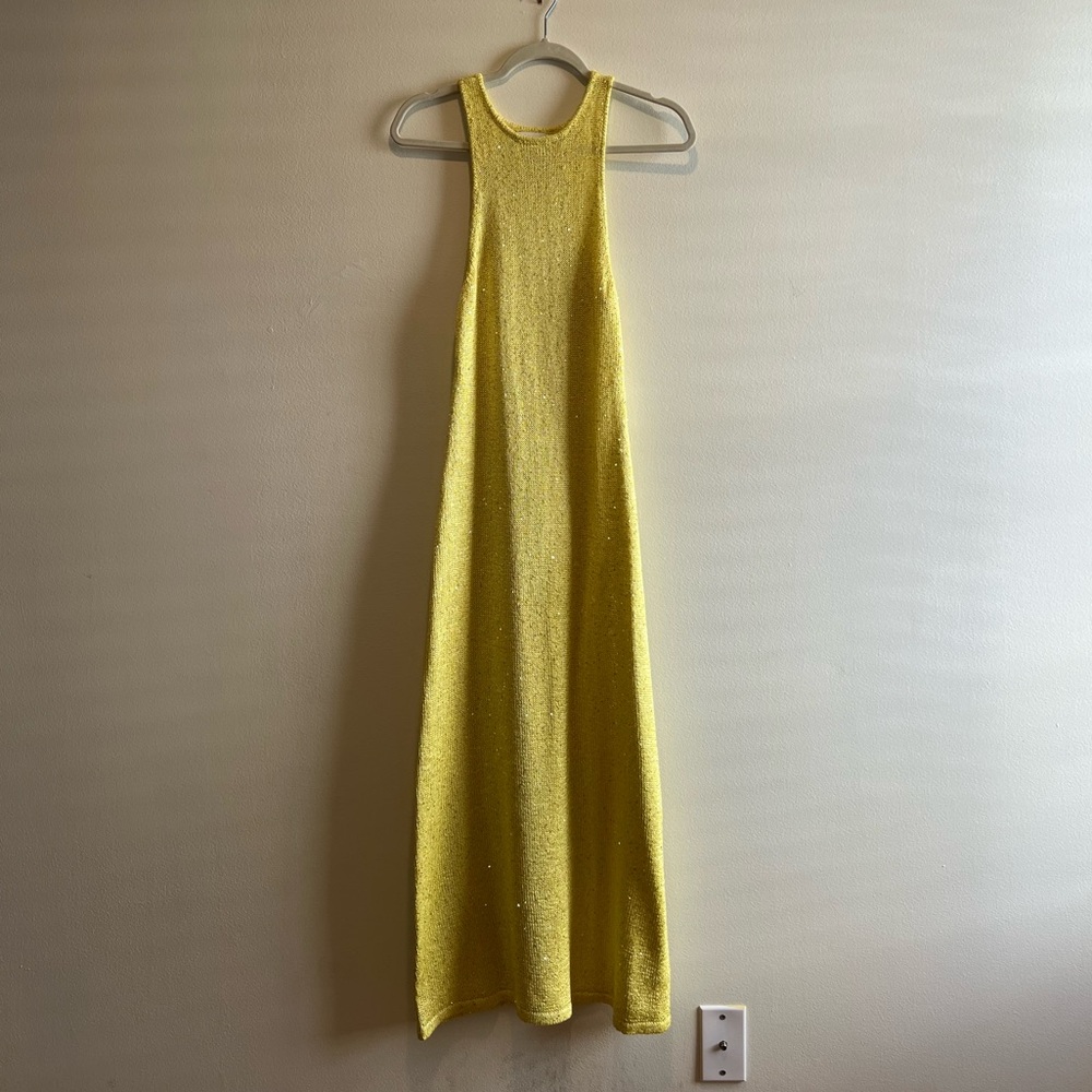 House of Harlow 1960 Yellow Sequin Dress